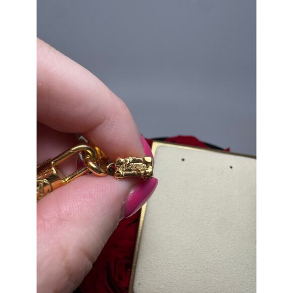 Louis Vuitton Petite Malle Trunk Bracelet Gold & Monogram w/Certificate of Auth - Picture 9 of 16